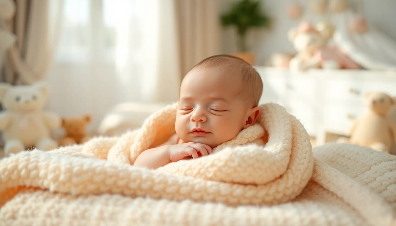 Capture of a newborn photographer artistically framing a sleeping baby in a cozy setting.