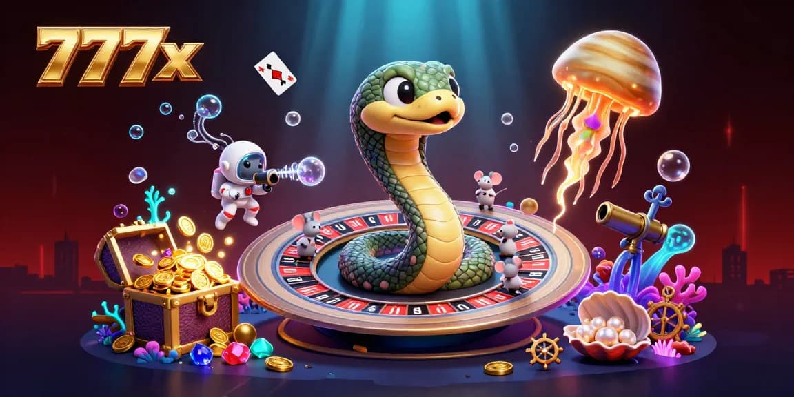 Experience thrilling gameplay in 777x casino with vibrant cosmic elements and innovative gaming themes.