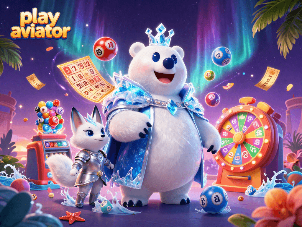 Play Aviator now with vibrant 3D characters and dynamic casino elements.
