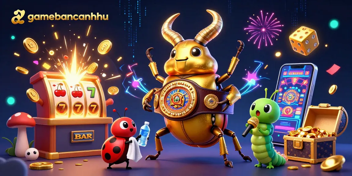 Win big with gamebancanohu's vibrant 3D casino scene featuring an epic showdown.