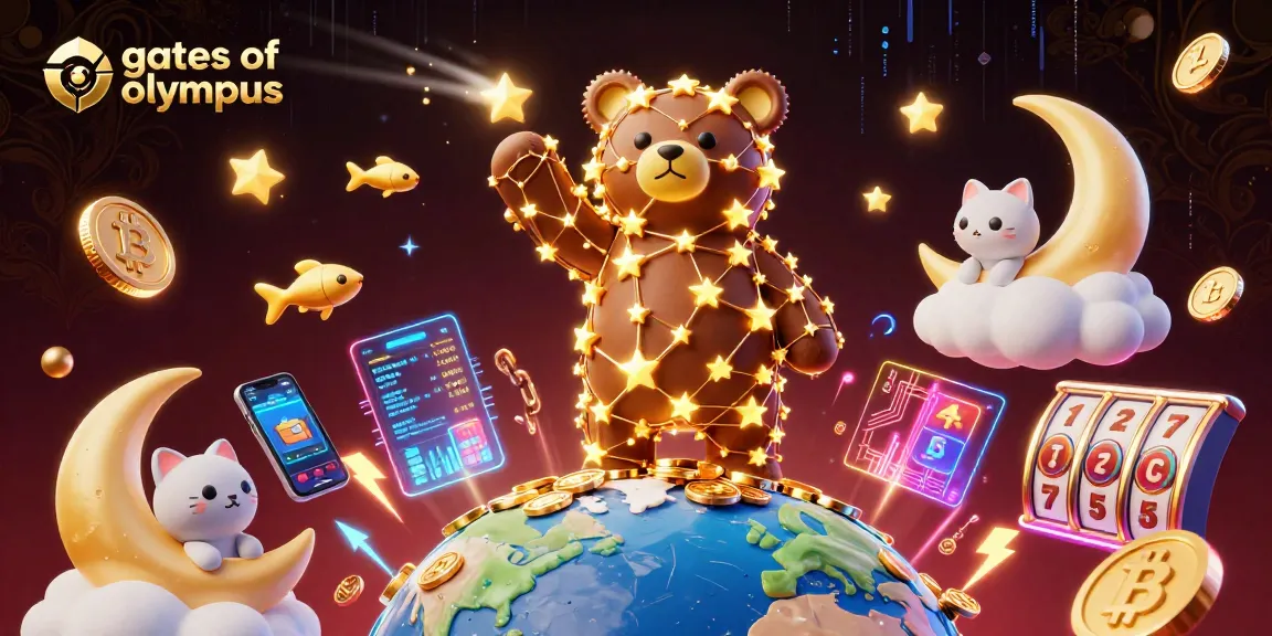 Experience the thrill of gates of olympus while watching a constellation bear scoop up coins!