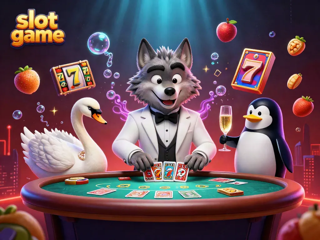 Engage with thrilling slot game action featuring vibrant symbols and dynamic characters.
