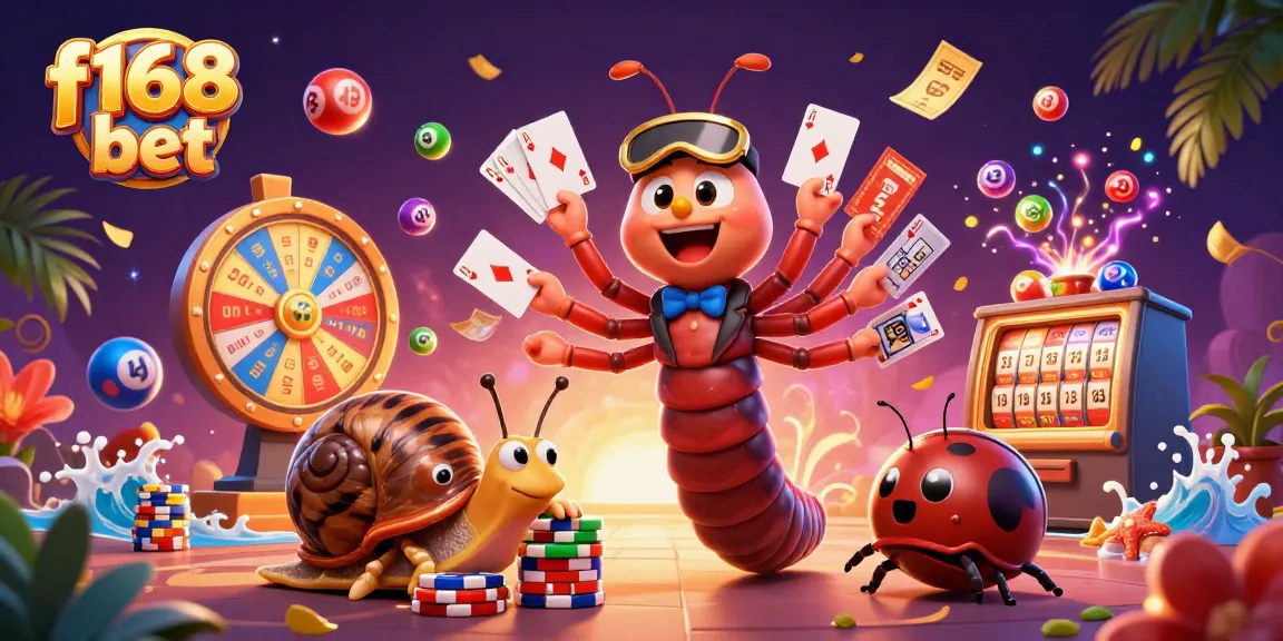 Experience the thrill of f168 bet with vibrant casino-inspired characters and dynamic gameplay elements.