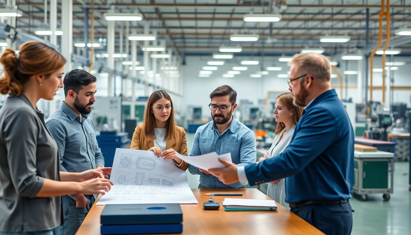 Engaged team providing Contract Manufacturing Services in a modern facility with advanced machinery.