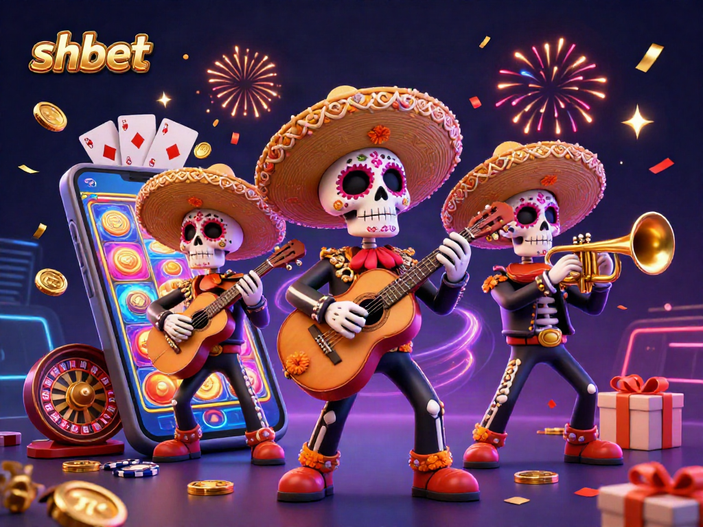 Experience thrilling slot games with shbet's vibrant mariachi band celebration.