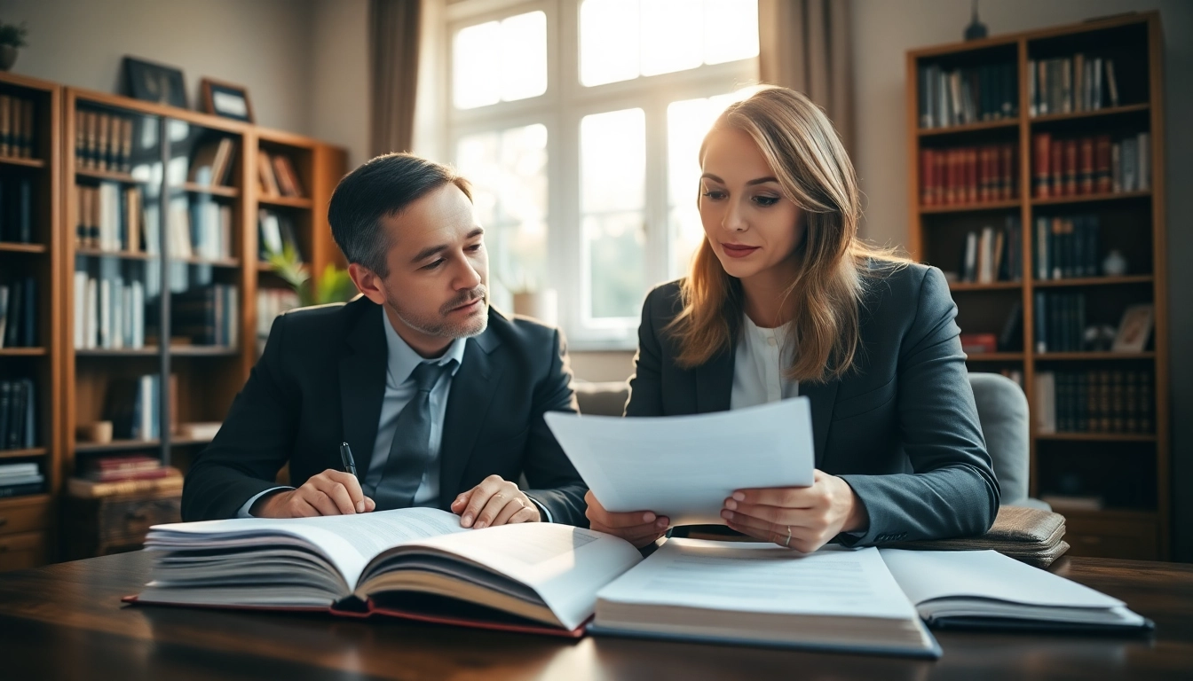 Engaged couple discussing Family Law Financial Agreements in a professional setting.
