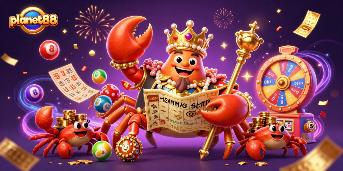 Engage in thrilling gameplay at planet88 with vibrant illustrations of winning elements and characters.