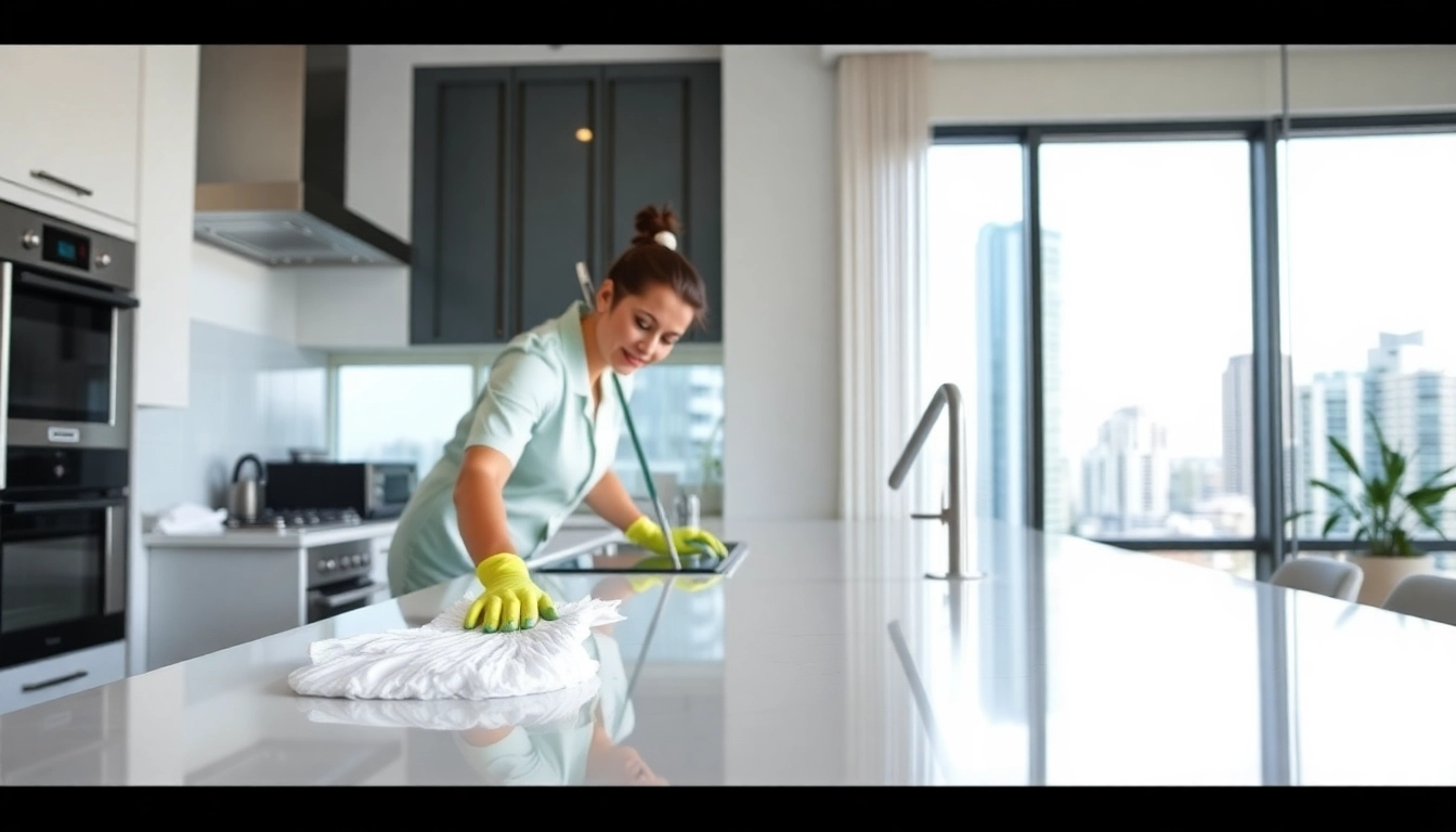 Experience meticulous Bond cleaning brisbane with professionals ensuring spotless kitchen surfaces.