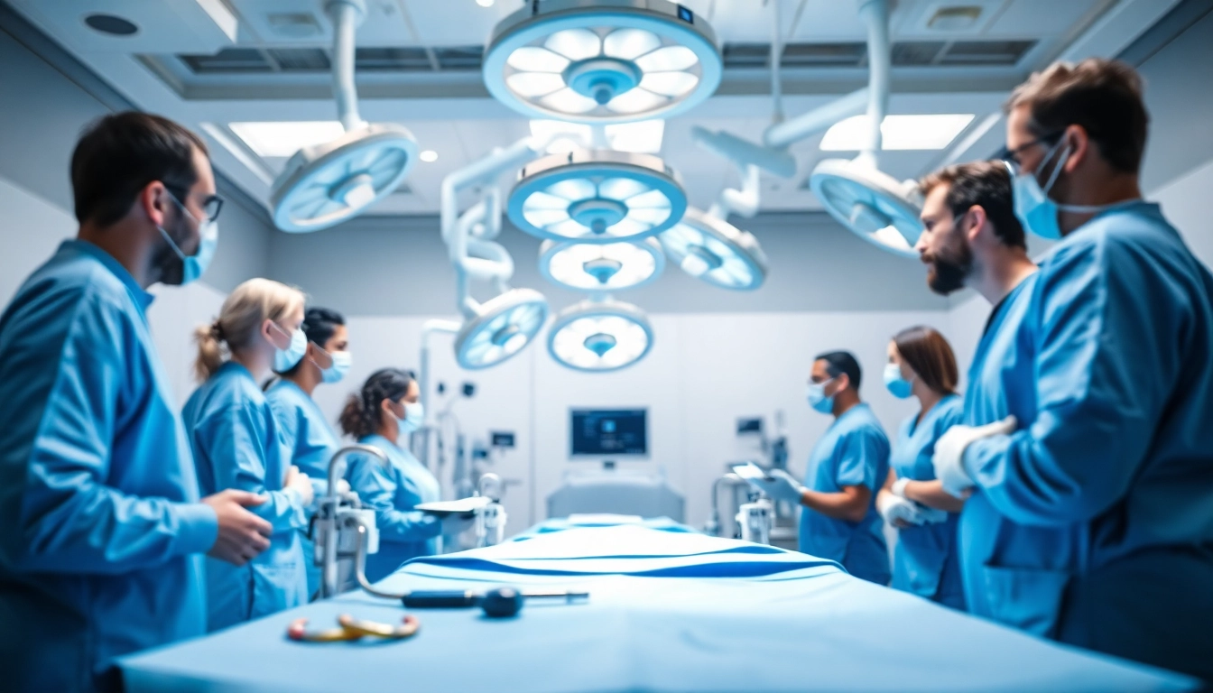 Surgical Treatment Cente with advanced medical equipment and dedicated professionals ready for procedures.