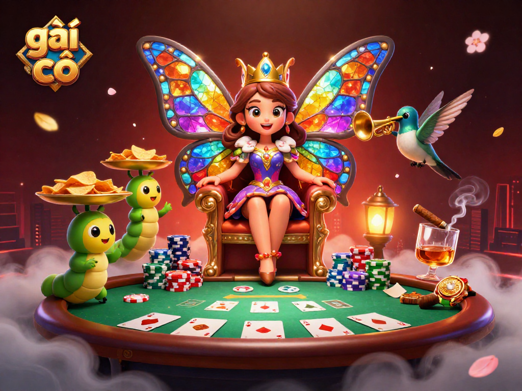 Gái gọi thưởng thức không khí sôi động bên bàn poker với các biểu tượng hứa hẹn chiến thắng.