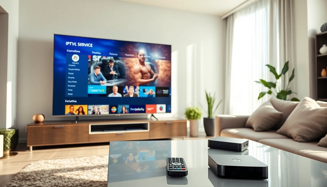 Experience free trial iptv with vibrant channel offerings showcased on a modern smart TV.