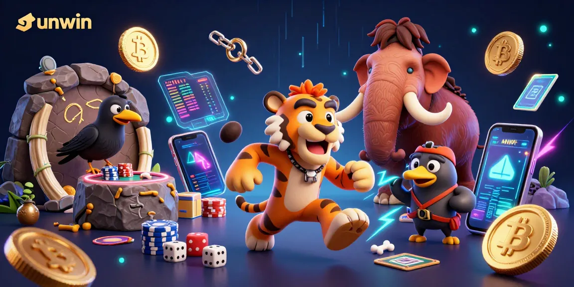 Experience thrilling gameplay at sunwin's prehistoric casino with vibrant visuals and exciting crypto elements.