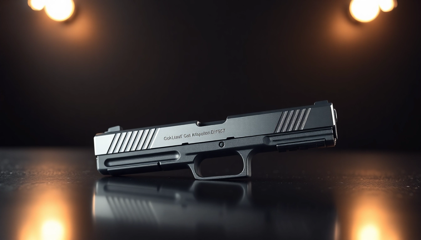 Showcasing a high-quality glock 17 slide with polished finish and precision design details.