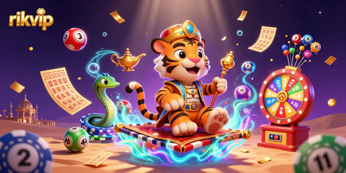 Engage in thrilling gameplay at rikvip with vibrant lottery balls and exciting prize elements.