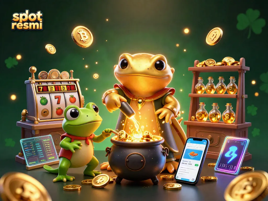 Experience winning in slot resmi with a golden salamander alchemist and rich casino elements.