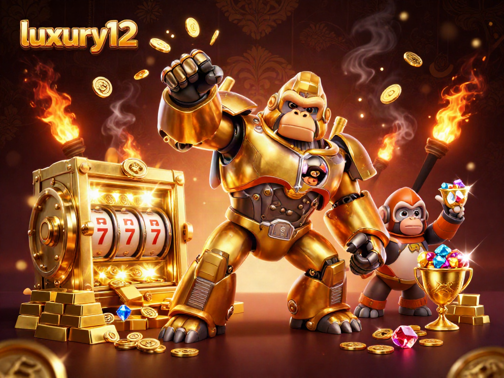 Luxury12 menghadirkan slot machine dan kemenangan besar dengan gorila emas yang dinamis.