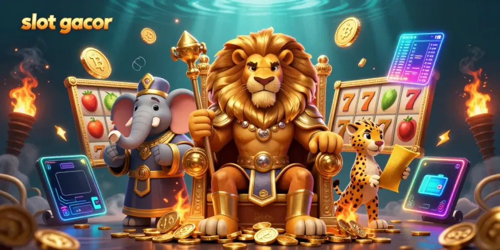 Menangkan jackpot slot gacor dengan lion king, gajah bijak, dan cheetah pesannya.