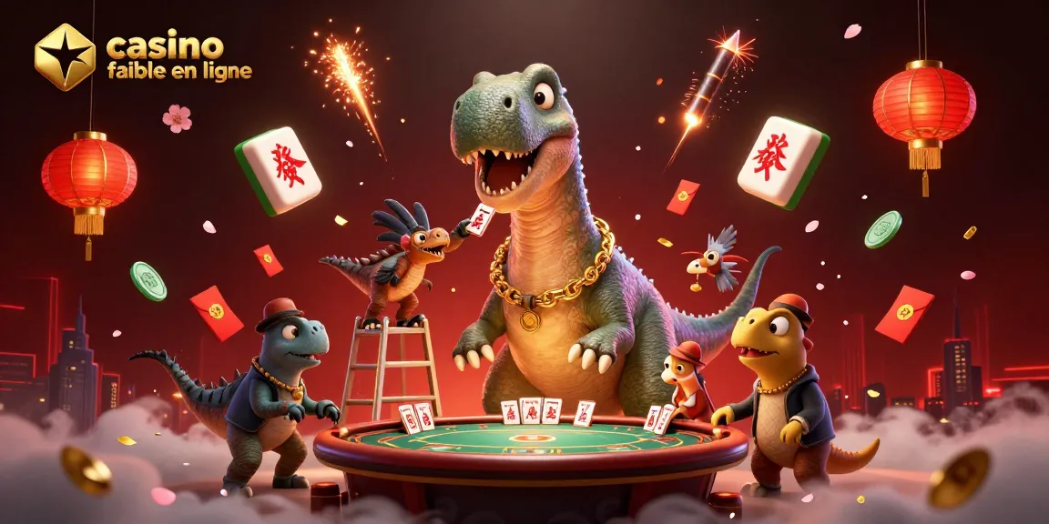 Jouez sur un casino fiable en ligne entouré de cartes et de lumières scintillantes.