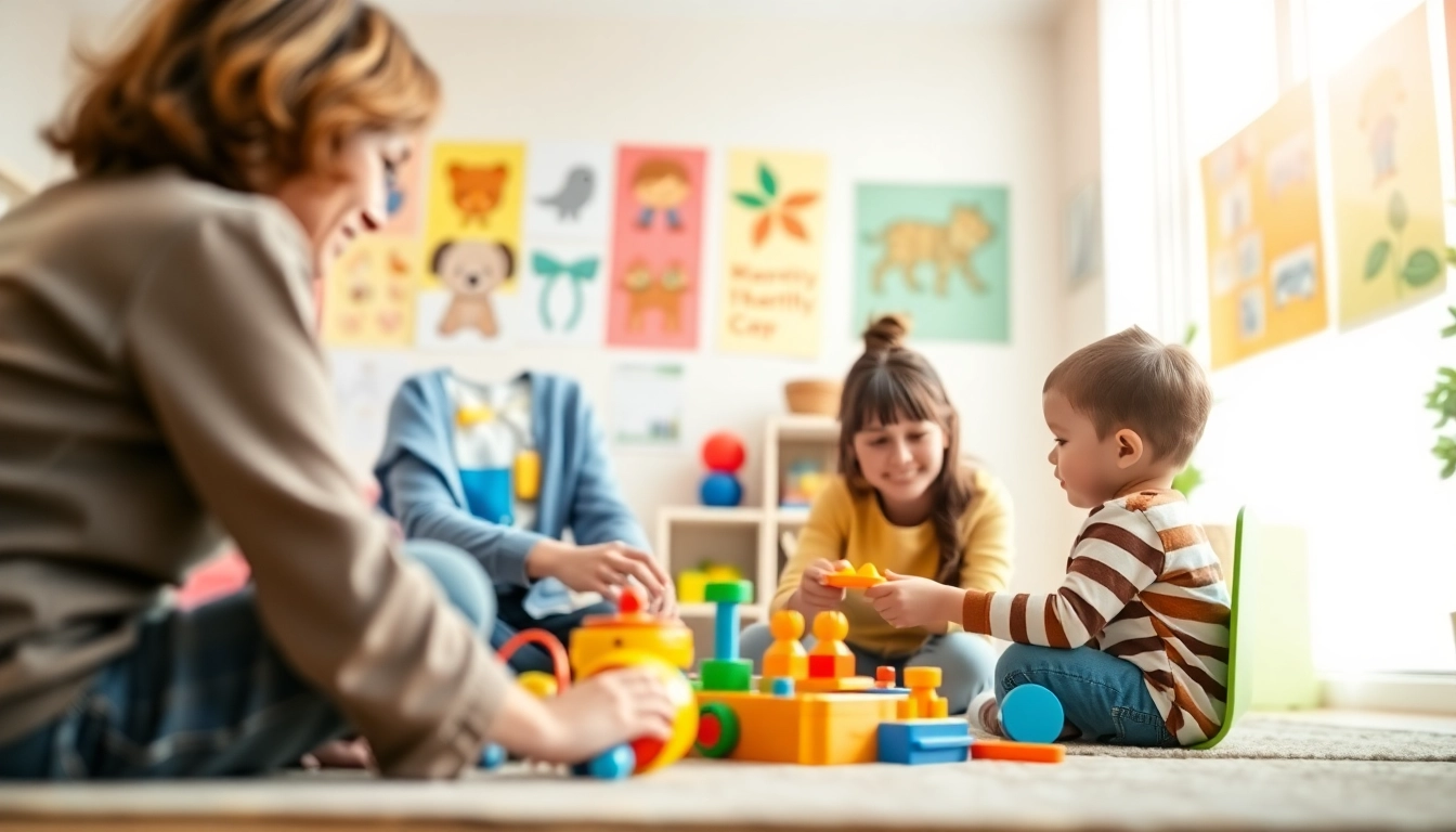 Engaging ABA therapy session focusing on child development in a warm, inviting environment.