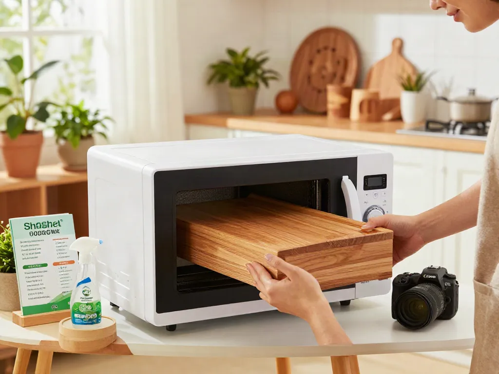 Shashel® device eliminating wood-boring insects in a cozy home interior.