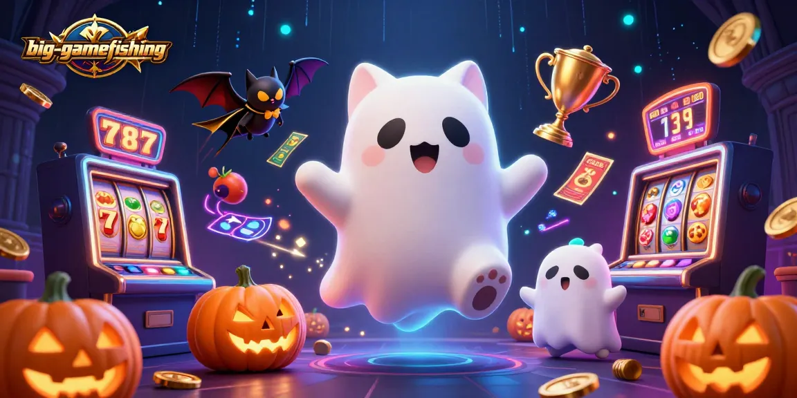 Experience thrilling big-gamefishing at a haunted casino with ghostly characters and dynamic betting elements.