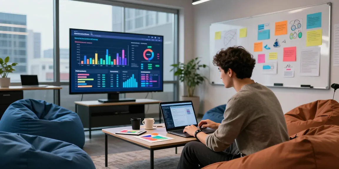 Strategist analyzing jacktoto marketing data in a modern workspace.